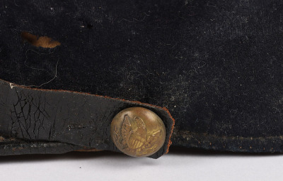 US CIVIL WAR PERIOD UNION FORAGE CAP W/ UNIT INSIGNIA - 5