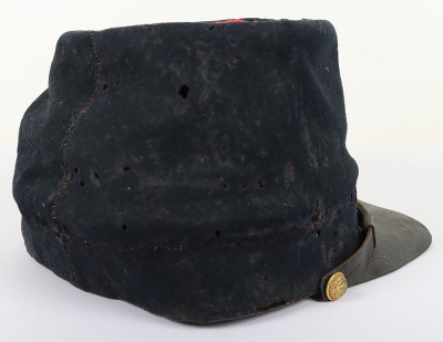 US CIVIL WAR PEREIOD UNION OFFICER FORAGE CAP W/ CORPS BADE - 8