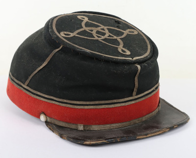 US CIVIL WAR PERIOD CHAUSSER OFFICERS CAP USED BY BOTH UNION & CONFEDERATE - 2