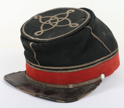 US CIVIL WAR PERIOD CHAUSSER OFFICERS CAP USED BY BOTH UNION & CONFEDERATE - 3