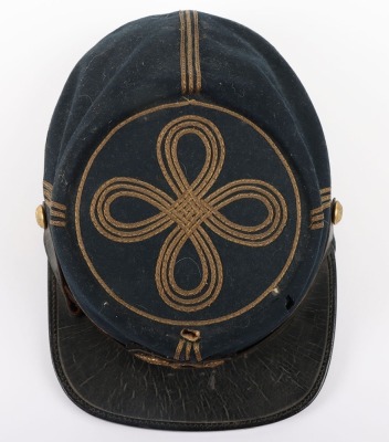 US CIVIL WAR PERIOD UNION CHAUSSER CAP, INFANTRY OFFICER - 8