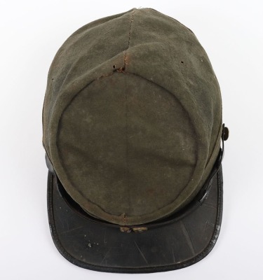 US CIVIL WAR PERIOD KEPI, WITH CONFEDERATE ID TO A “L. D. HUGES” OF THE 19TH VA - 8