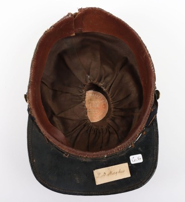 US CIVIL WAR PERIOD KEPI, WITH CONFEDERATE ID TO A “L. D. HUGES” OF THE 19TH VA - 9