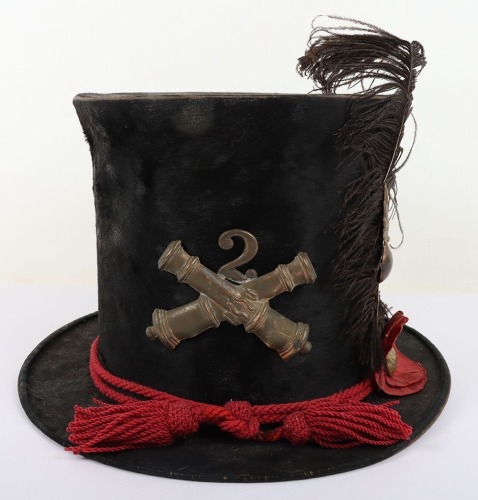 US CIVIL WAR PERIOD UNION MILITA ARTILLEY TOP HAT