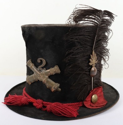 US CIVIL WAR PERIOD UNION MILITA ARTILLEY TOP HAT - 4