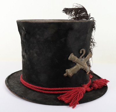 US CIVIL WAR PERIOD UNION MILITA ARTILLEY TOP HAT - 10