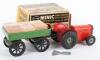 Scarce Boxed Triang Minic 83M Post War Farm Tractor With Trailer - 2