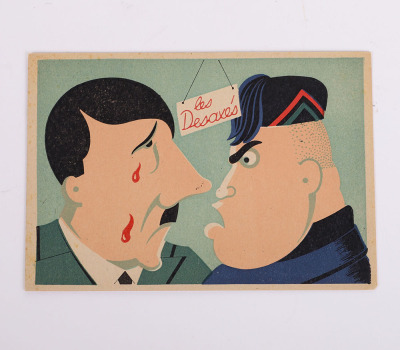 8 ANTI-3RD REICH & ANTI FASCIST & PRO FRANCE POSTCARDS - 4