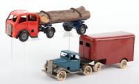 Two Unboxed Triang Minic Post War Articulated Lorries