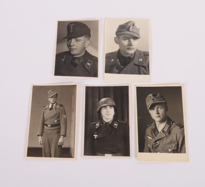 1 HEER PHOTO 3 &frac14;&rdquo; X 4 &frac34;&rdquo; OF MAN WEARING FIELD-GRAY WRAPPER & M-43 CAP