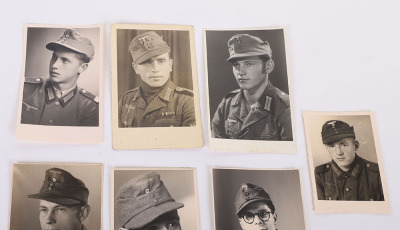 4 HEER PHOTO POSTCARDS OF MEN IN COMBAT TUNICS & M-43&rsquo;s - 2