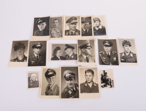 14 LUFTWAFFE PHOTO POSTCARDS & 2 PHOTOS