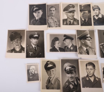 14 LUFTWAFFE PHOTO POSTCARDS & 2 PHOTOS - 7