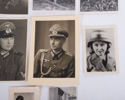 2 HEER PHOTO POSTCARDS & 6 MISC. PHOTOS MOSTLY ARMY - 3