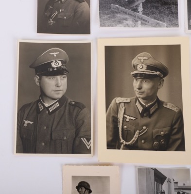 2 HEER PHOTO POSTCARDS & 6 MISC. PHOTOS MOSTLY ARMY - 5