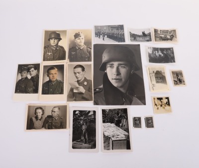MIXED LOT OF 19 HEER & LUFTWAFFE OF PHOTO POST CARDS & PHOTOS