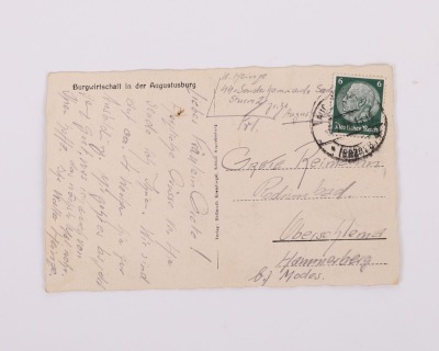 LOT OF 4 WAFFEN-SS FELDPOST LETTERS W/ ENVELOPES & A SS POSTCARD - 4