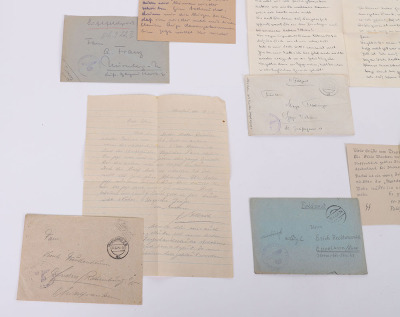 LOT OF 4 WAFFEN-SS FELDPOST LETTER W/ ENVELOPES - 3