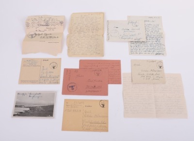 Lot of 7 WAFFEN-SS FIELD POST CARDS & A WAFFEN-SS POSTCARD - 2