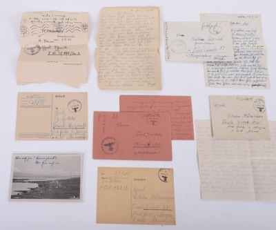 Lot of 7 WAFFEN-SS FIELD POST CARDS & A WAFFEN-SS POSTCARD - 4