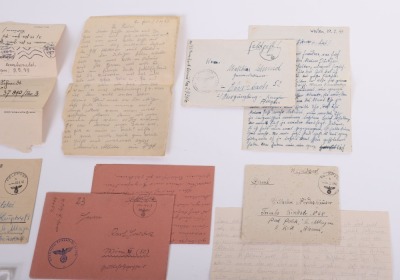 Lot of 7 WAFFEN-SS FIELD POST CARDS & A WAFFEN-SS POSTCARD - 6