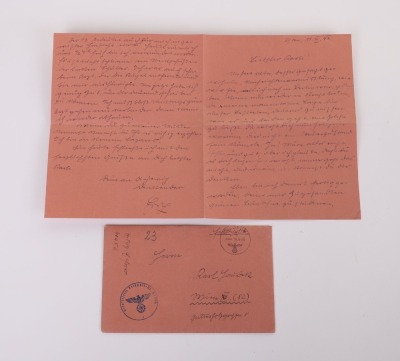 Lot of 7 WAFFEN-SS FIELD POST CARDS & A WAFFEN-SS POSTCARD - 14
