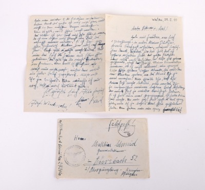 Lot of 7 WAFFEN-SS FIELD POST CARDS & A WAFFEN-SS POSTCARD - 16