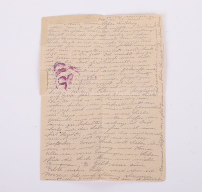 LOT OF 3 WAFFEN-SS FELDPOST LETTERS W/ ENVELOPES & A WAFFEN-SS FIELD POST CARD - 6