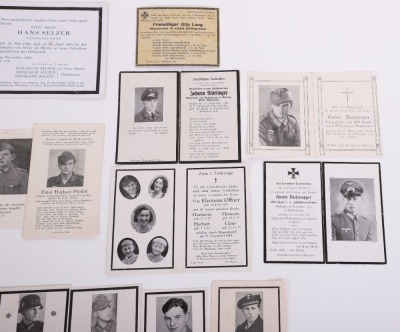 LOT OF 22 MISC. DEATH CARDS - 5