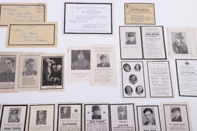 LOT OF 22 MISC. DEATH CARDS - 6