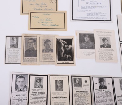 LOT OF 22 MISC. DEATH CARDS - 7
