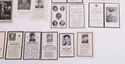 LOT OF 22 MISC. DEATH CARDS - 10
