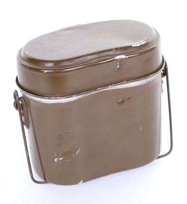 WEHRMACHT MESS KIT & COMBAT BLACK LEATHER &ldquo;Y&rdquo; STRAPS - 3