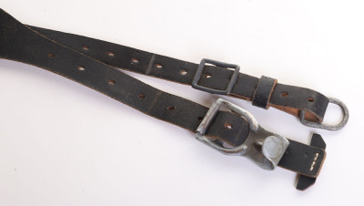 WEHRMACHT MESS KIT & COMBAT BLACK LEATHER &ldquo;Y&rdquo; STRAPS - 8