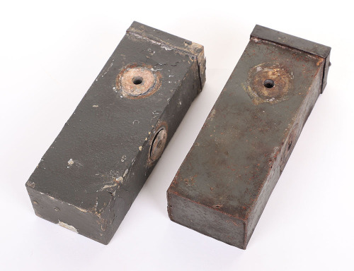 2 WW2 GERMAN WEHRMACHT METAL BOXES