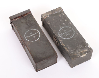 2 WW2 GERMAN WEHRMACHT METAL BOXES - 2