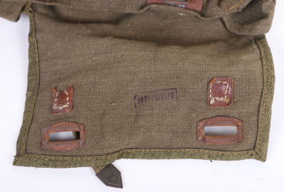 WW2 GERMAN WEHRMACHT PIONEER BAG FOR 3KG CHARGE, GAS MASK & 4 AMMO CLIPS - 5