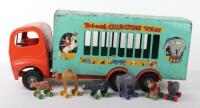 Tri-ang large scale pressed tin Circus Van with Animals