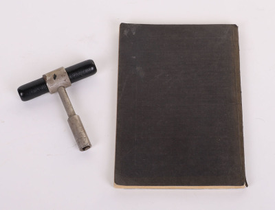 WW2 GERMAN WEHRMACHT PIONEERS HAND BOOK & A DETONATOR HANDLE - 3