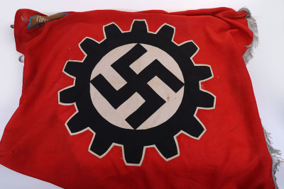 THIRD REICH D.A.F. (ARBEIT FRONT) DISTRICT BANNER / FLAG - 4