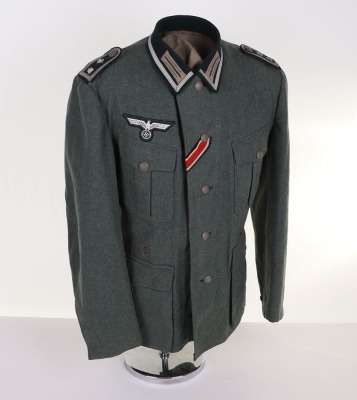 WW2 GERMAN HEER M-36 PIONEER NCO COMBAT TUNIC - 3