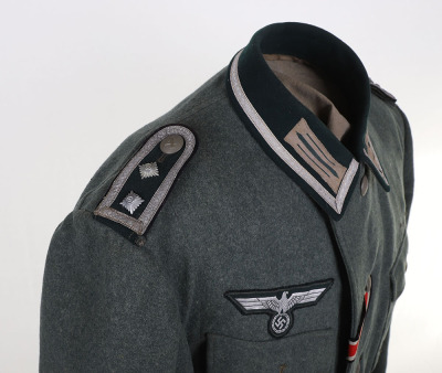 WW2 GERMAN HEER M-36 PIONEER NCO COMBAT TUNIC - 11