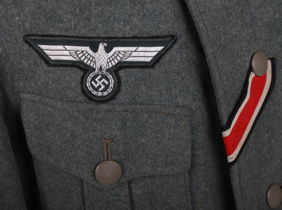 WW2 GERMAN HEER M-36 PIONEER NCO COMBAT TUNIC - 12