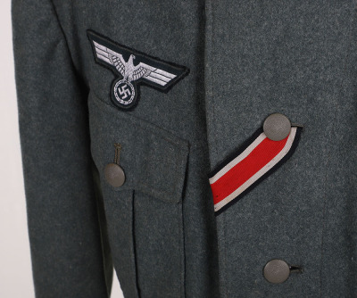 WW2 GERMAN HEER M-36 PIONEER NCO COMBAT TUNIC - 13