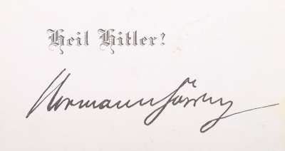 HERMANN GORING CALLING CARD - 3