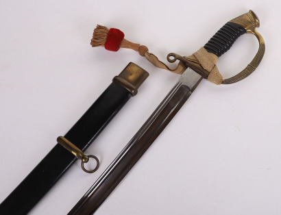RARE RUSSIAN MODEL 1909 DRAGOON OFFICERS SWORD SHASQUA FOR PERIOD OF PROVISIONAL GOVERNMENT AFTER THE ABDICATION OF TSAR NICHOLAS II