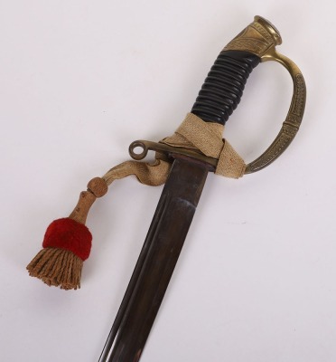RARE RUSSIAN MODEL 1909 DRAGOON OFFICERS SWORD SHASQUA FOR PERIOD OF PROVISIONAL GOVERNMENT AFTER THE ABDICATION OF TSAR NICHOLAS II - 5