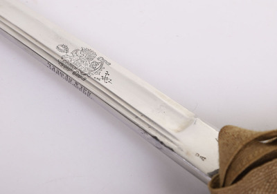RARE RUSSIAN MODEL 1909 DRAGOON OFFICERS SWORD SHASQUA FOR PERIOD OF PROVISIONAL GOVERNMENT AFTER THE ABDICATION OF TSAR NICHOLAS II - 10