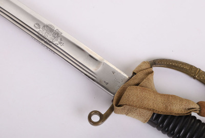 RARE RUSSIAN MODEL 1909 DRAGOON OFFICERS SWORD SHASQUA FOR PERIOD OF PROVISIONAL GOVERNMENT AFTER THE ABDICATION OF TSAR NICHOLAS II - 11