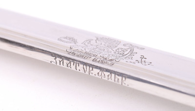 RARE RUSSIAN MODEL 1909 DRAGOON OFFICERS SWORD SHASQUA FOR PERIOD OF PROVISIONAL GOVERNMENT AFTER THE ABDICATION OF TSAR NICHOLAS II - 17